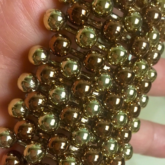 GOLD/COPPER BEADED BRACELET - Picture 4 of 9